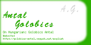 antal golobics business card